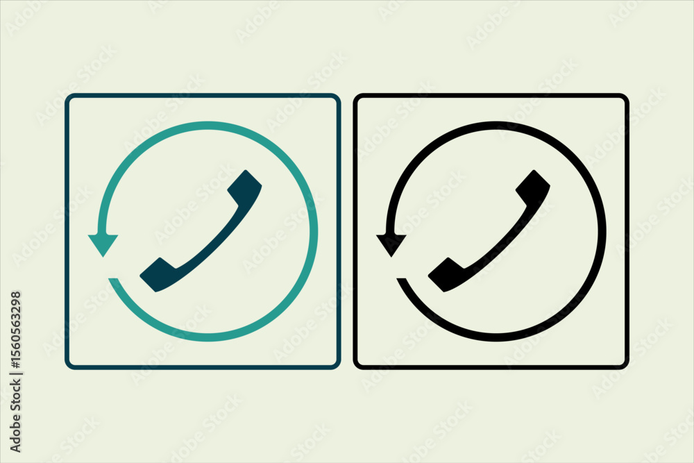 Poster history call icon. icon related to ui elements. suitable for web site, app, user interfaces,element,