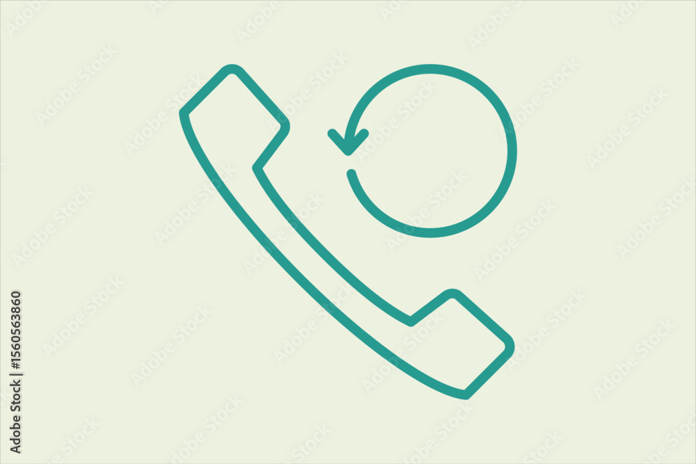 Poster history call icon. icon related to ui elements. suitable for web site, app, user interfaces,element,