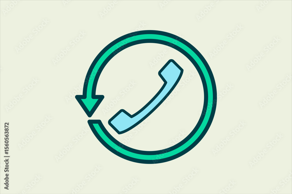 Poster history call icon. icon related to ui elements. suitable for web site, app, user interfaces,element,