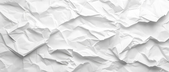Obraz premium Crumpled white paper texture (11)