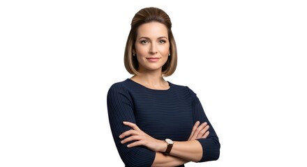 Confident Woman Portrait Professional Headshot with Arms Crossed