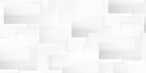 Modern white square shape with futuristic concept background abstract modern art simple