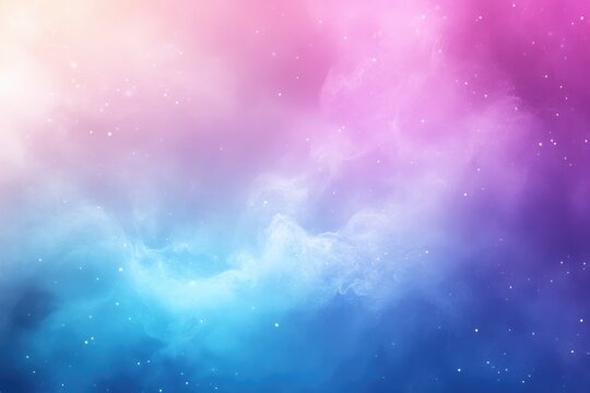 A vibrant, dreamy nebula of soft pinks, purples, and blues, dotted with tiny stars.  Gentle gradients create a sense of depth and movement