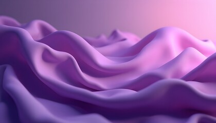 Obraz premium flowing twisted purple cloth background.