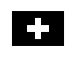 Black flag of Switzerland