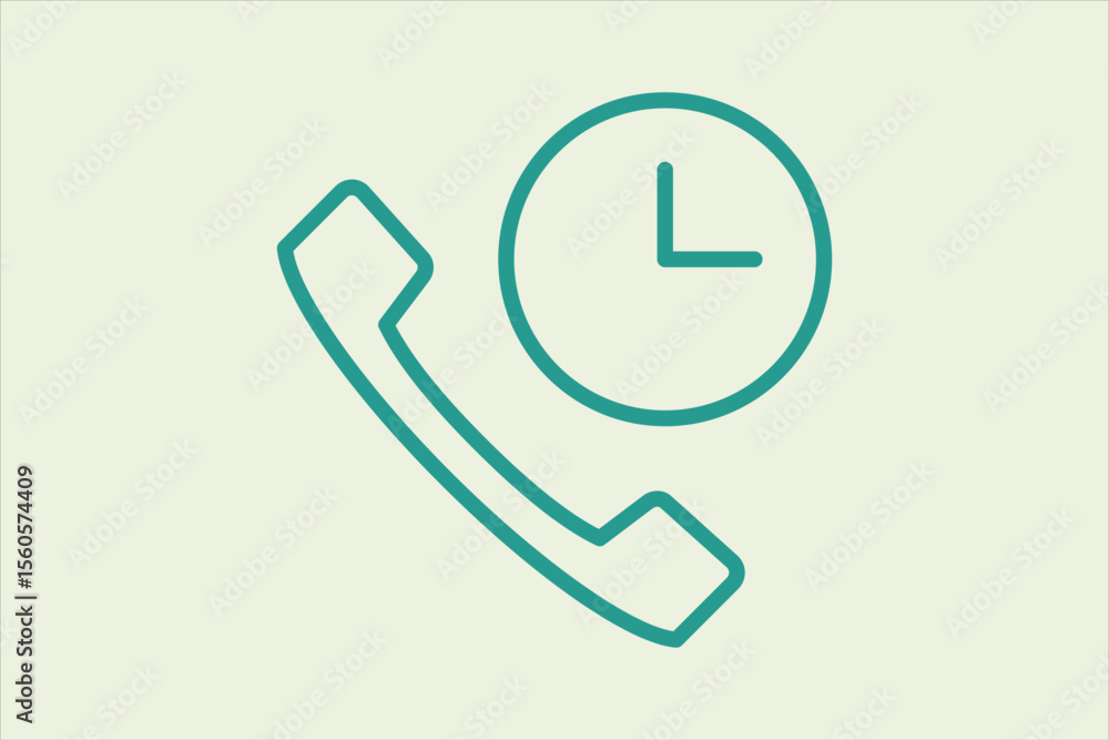 Poster history call icon. icon related to ui elements. suitable for web site, app, user interfaces,element,
