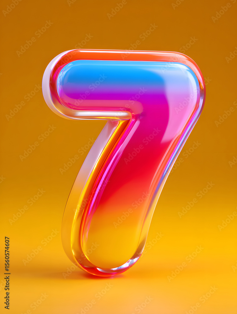 Fototapete 3d rendering digital font big sale event countdown concept element