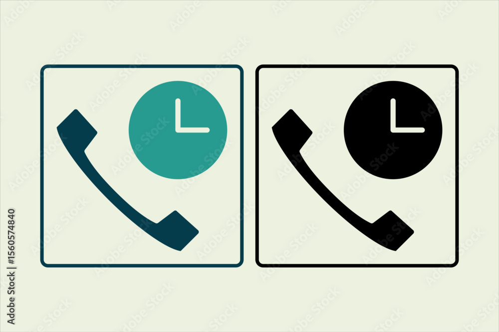 Poster history call icon. icon related to ui elements. suitable for web site, app, user interfaces,element,