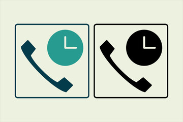 history call icon. icon related to UI elements. suitable for web site, app, user interfaces,element, printable etc. solid icon style. simple vector design editable