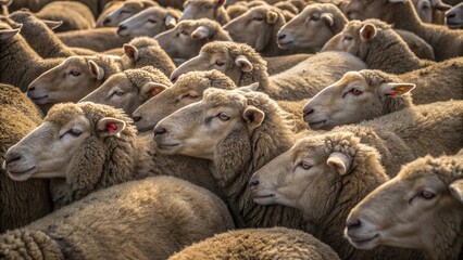 Pack Mentality &mdash; Herd of Sheep Close-Up Chaos
