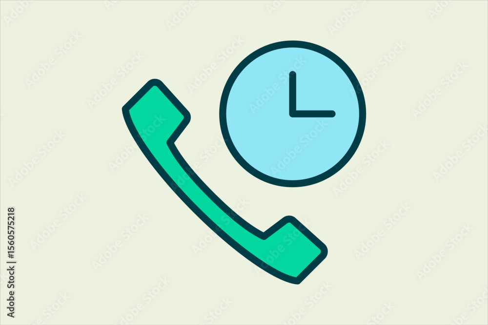 Poster history call icon. icon related to ui elements. suitable for web site, app, user interfaces,element,