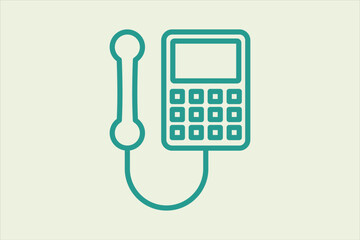 payphone icon. icon related to UI elements. suitable for web site, app, user interfaces,element, printable etc. line icon style. simple vector design editable