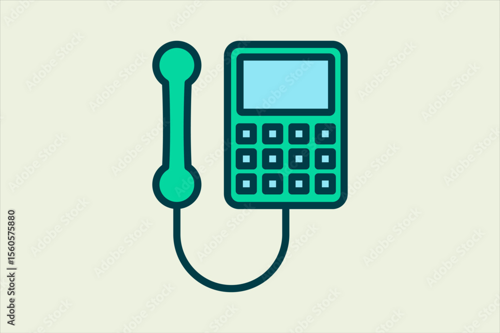 Poster payphone icon. icon related to ui elements. suitable for web site, app, user interfaces,element, pri