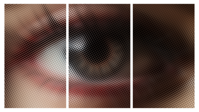 Elite Transparent Background with an Eye, Three Tiles, Paints, Unique Glass Texture, Exclusive, Drawing
