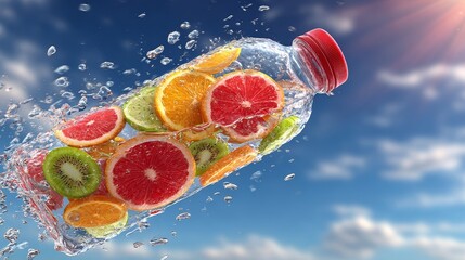 Clear Water Bottle Showcasing Pure Hydration