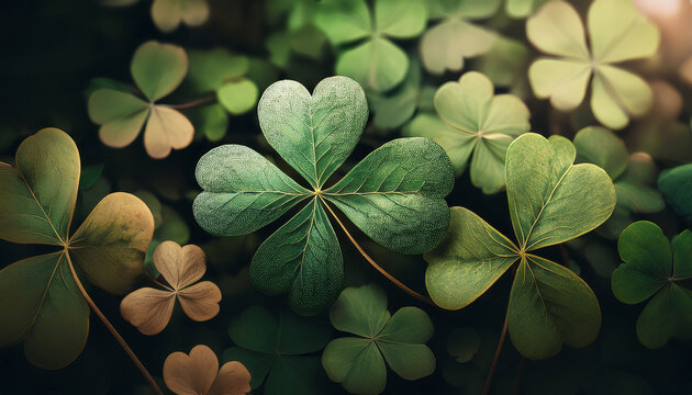 faded clover leaf background st patricks hd background wallpaper desktop wallpaper