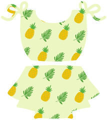 수영복 여름 일러스트