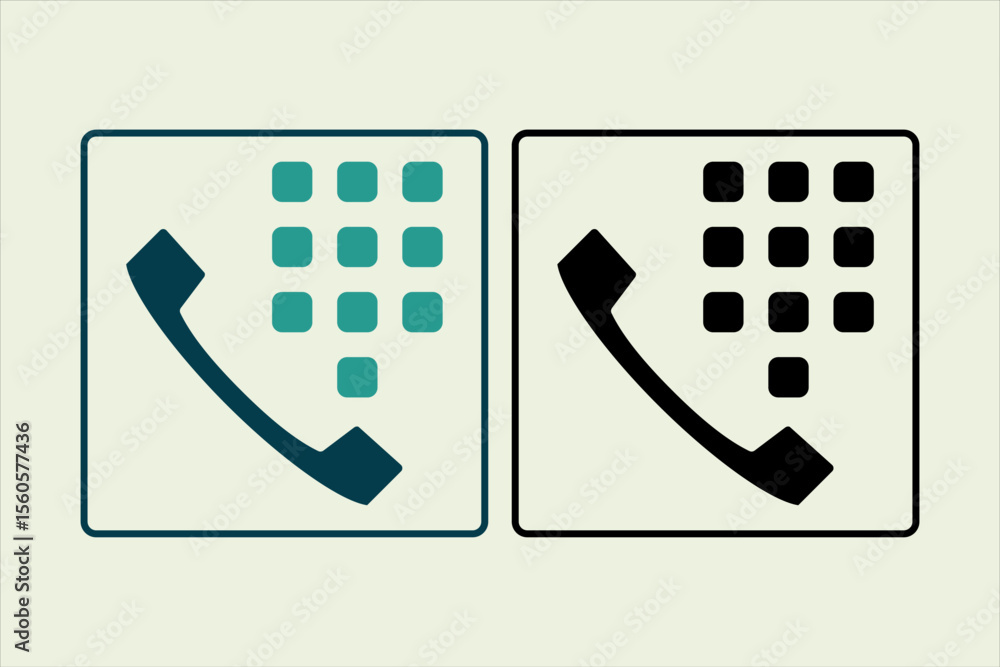 Poster call number icon. icon related to ui elements. suitable for web site, app, user interfaces,element, 