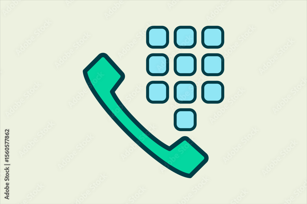 Poster call number icon. icon related to ui elements. suitable for web site, app, user interfaces,element, 