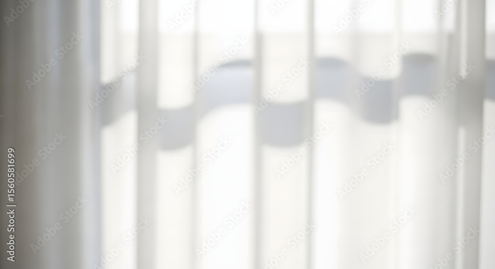Poster sunlight streams through sheer white curtains creating a soft, diffused light ideal for backgrounds 