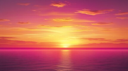 Fototapeta premium An inspiring photo realistic shot displays a 4K resolution vibrant sunset gradient with rich magentas, reflecting a breathtaking and inspiring ambiance for crisp high-resolution backdrops.