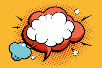 comic style pop art bubble vector pack