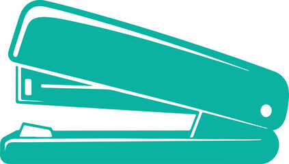 Teal stapler office supply tool binding