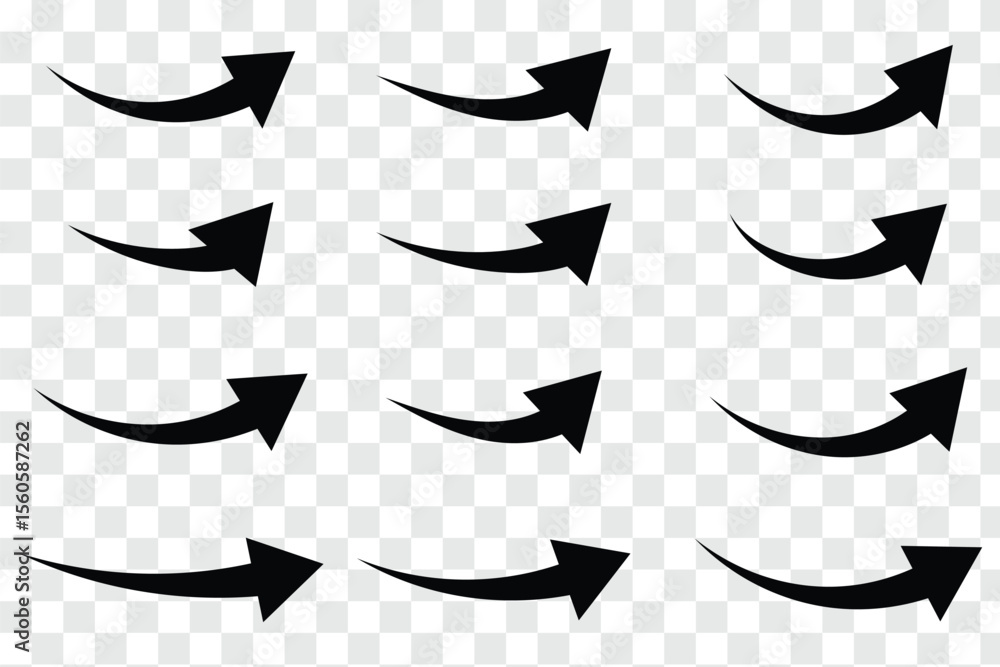 Poster arrows set. arrow icon. arrow vector collection. arrow. cursor. modern simple arrows. vector illustr
