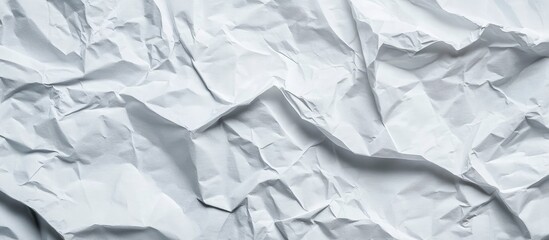 Fototapeta premium Crinkled white paper texture (5)