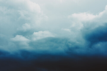 Beautiful sky. Gradient from dark blue to white