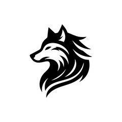 wolf head vector