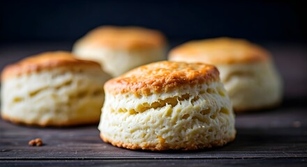 Homemade Buttermilk Cheddar Biscuits Ready to Eat
