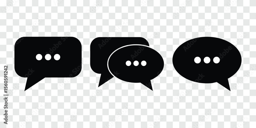 Poster chat icon vector illustration. speech bubble sign and symbol. comment icon. message. modern chat & c