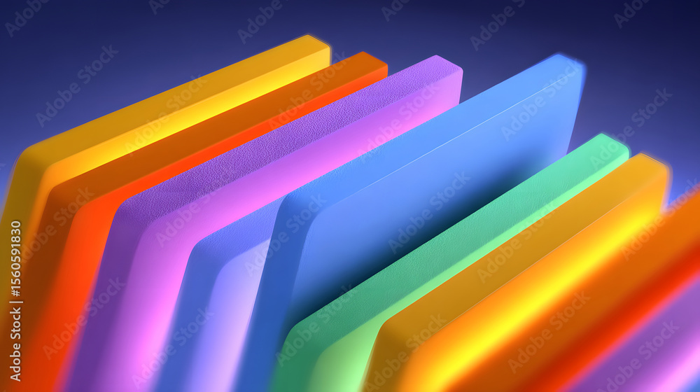 Poster abstract technological background with glowing data flow