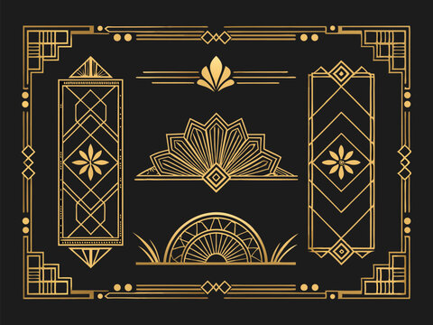 Naklejki Elegant vintage ornament with abstract decorative background design