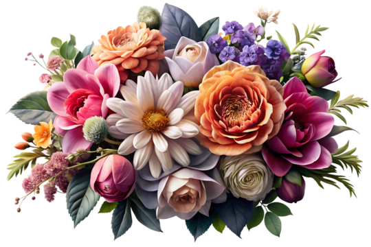 Vibrant Floral Bouquet A Stunning Arrangement of Roses, Dahlias, and More