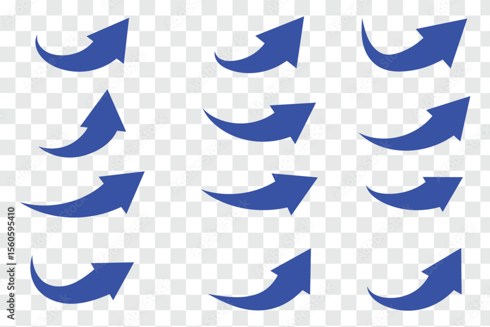 Poster arrow marker isolated png mark. arrow icons set. arrow collection. simple arrow big set. vector illu