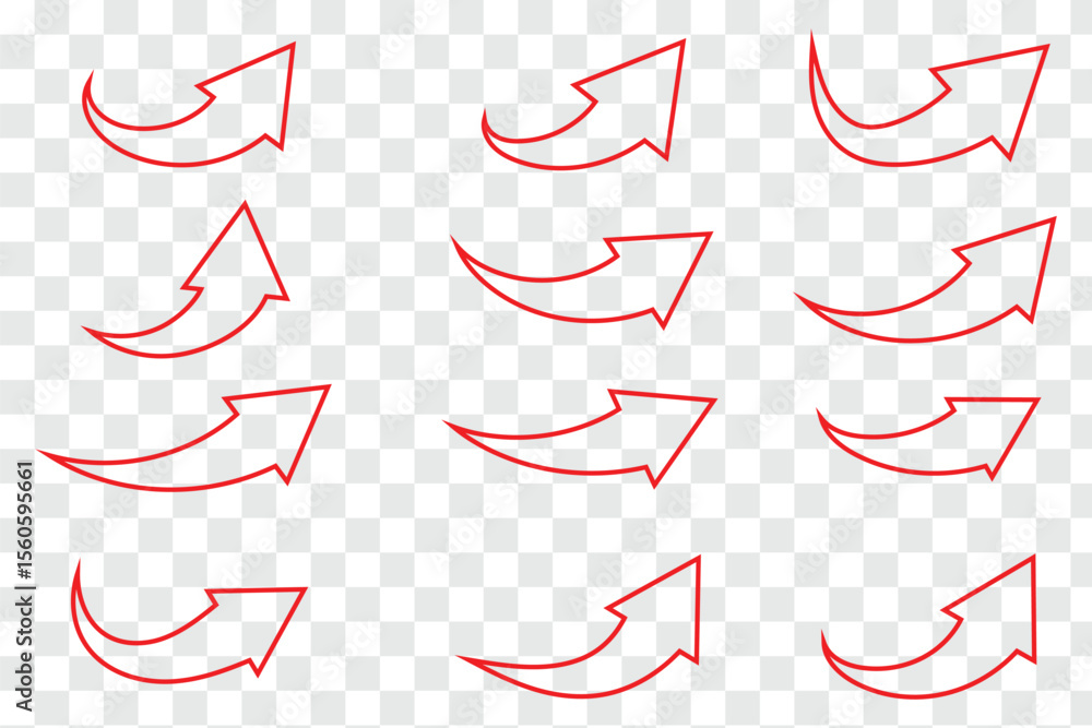 Poster arrow marker isolated png mark. arrow icons set. arrow collection. simple arrow big set. vector illu