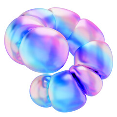 colorful abstract shapes like curved balloons