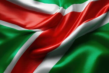 Obraz premium Unique fabric texture of a colorful flag representing a rich cultural heritage and national pride