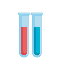 Colorful Test Tube Icon for Science Experiments