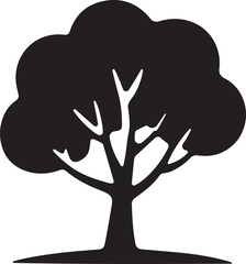 tree, silhouette, nature, forest, plant, growth, environment, woodland, trunk, foliage, branch, leaves, landscape, outdoor, greenery,