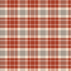 Warm Autumn Checkered Background - Abstract Woven Fabric Design