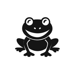 Fototapeta premium frog cartoon isolated on white