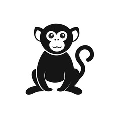 Obraz premium black and white monkey