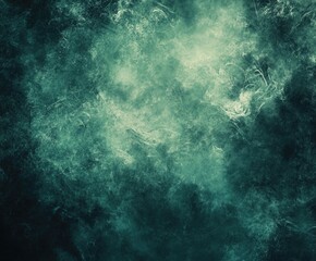 Obraz premium Abstract textured backdrop. Deep teal and gray hues blend into a smoky, layered surface