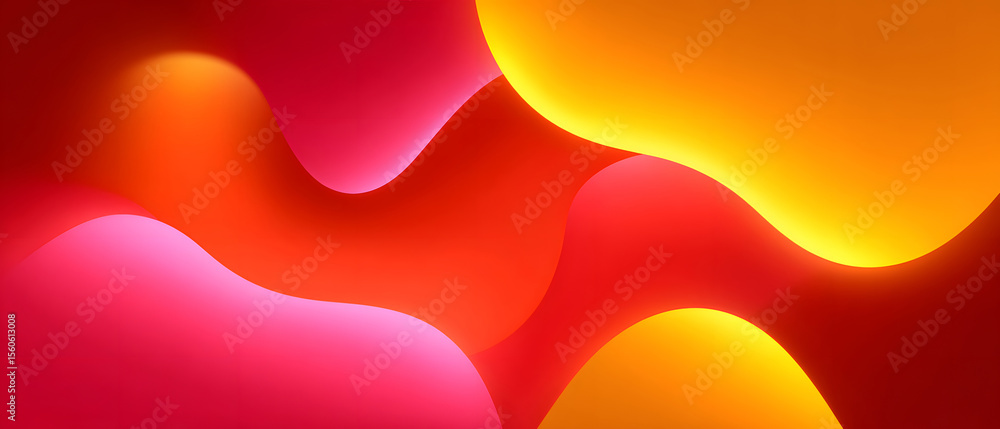 Poster soft light transition on abstract gradient background