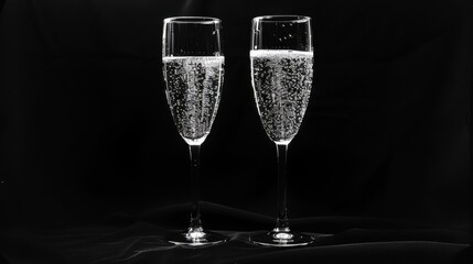 Celebrate Life with Sparkling Champagne Flutes and Glamour