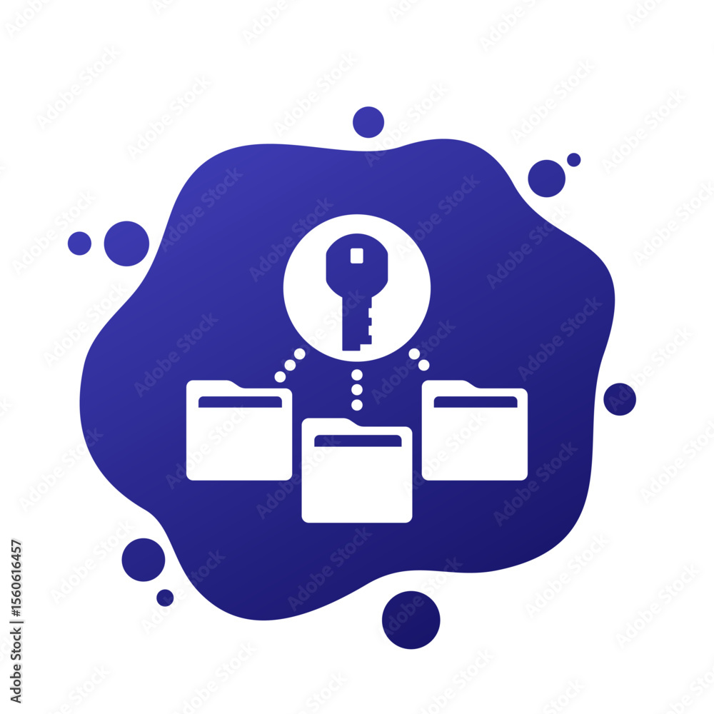 Poster folders and a key icon for web