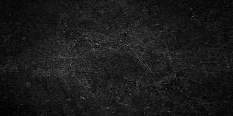 Dark black grunge stone concrete cement wall in retro concept background. dust overlay texture. black paper texture. black background backdrop studio, cement concrete wall texture. blackboard texture.